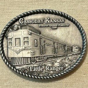 Vintage Belt Buckle 1996 Limited Edition Railroad Cassoday